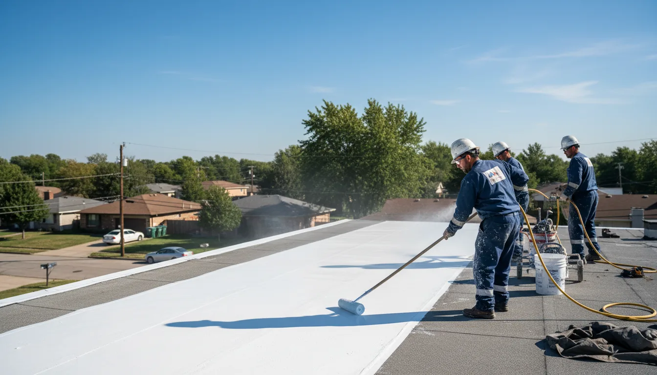 Commercial roof coating in Almena, KS near me